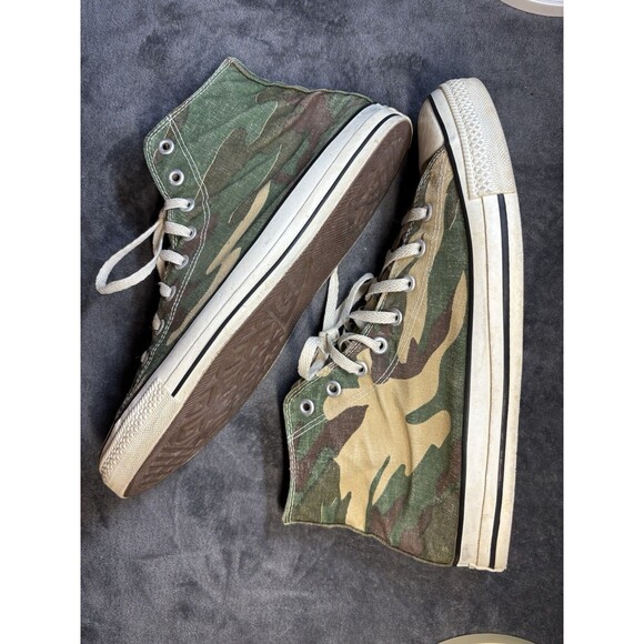 Vintage 90s Converse All Star Shoes Camouflage Made In USA  display picture 1